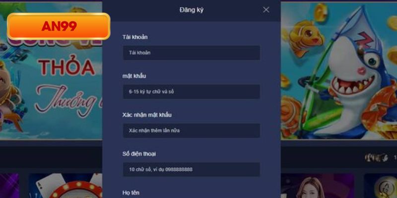 Có một vài vấn đề cần để tâm khi tạo nick ở An99
