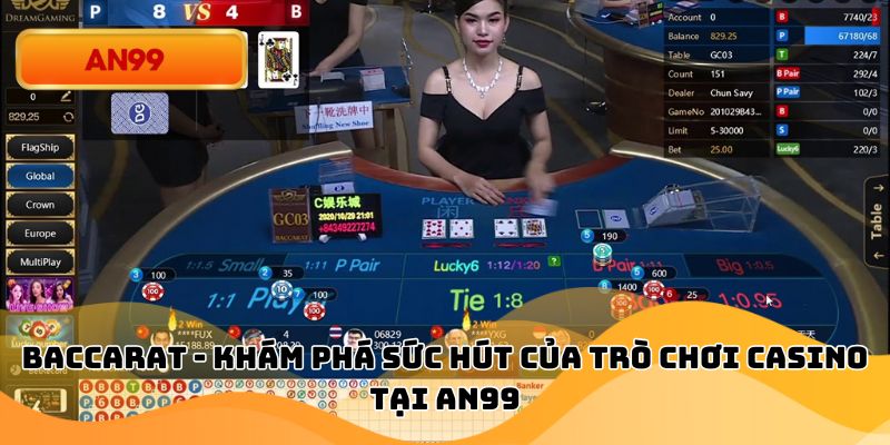 Baccarat - Khám Phá Sức Hút Của Trò Chơi Casino Tại An99